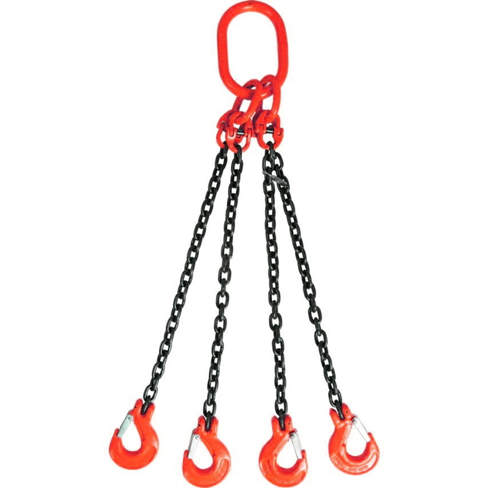 Строп цепной TOR 4СЦ г/п 4,25 т 6,0 м с самозакрывающимися крюками