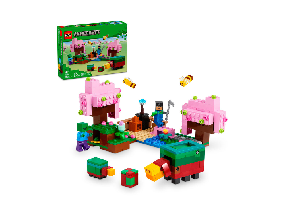 LEGO Minecraft 21260 «Сад цветущей вишни» — биом, постройки и мобы