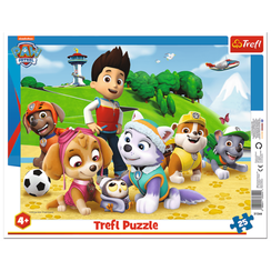Puzzle - "25 Frame" - Paw Patrol on the trail / Viacom PAW Patrol