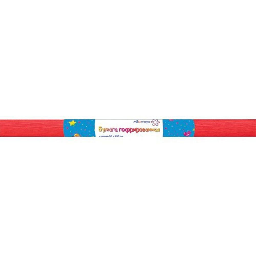 Бумага подел. 50*250 32 г/м рулон   креп красная