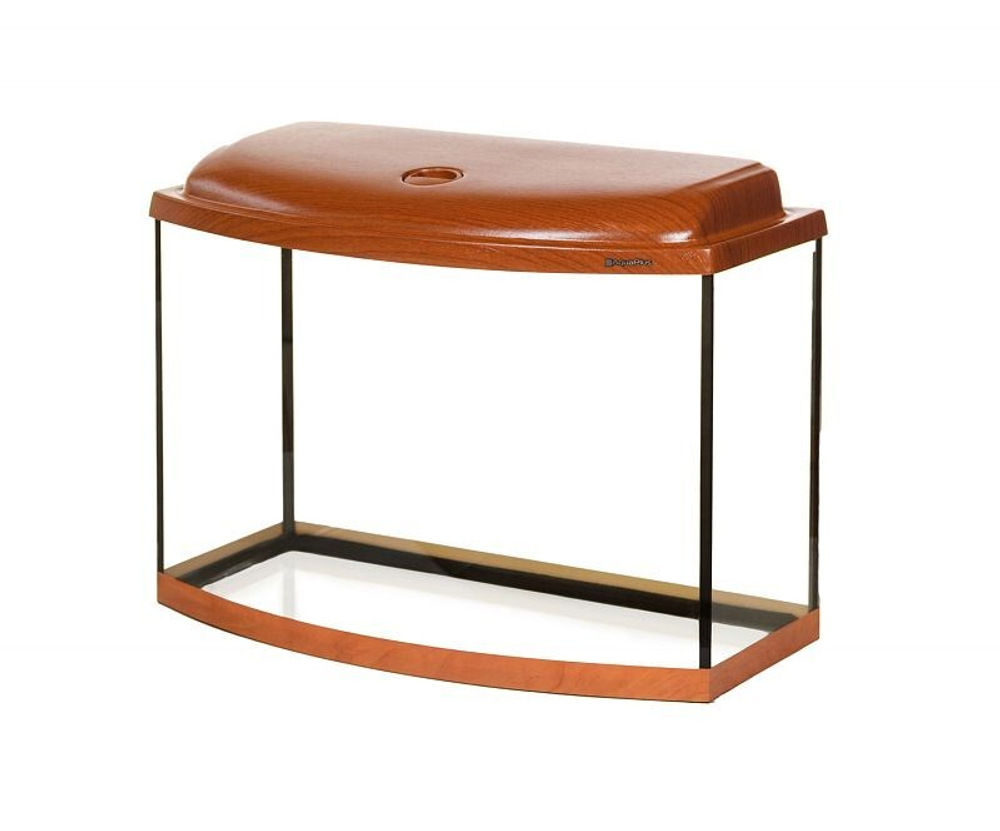 Аквариум Ф70 / 62л фигурный Итальянский орех LED (60*30*40)+Крышка, свет: LEDDY TUBE Retro Fit Sunny