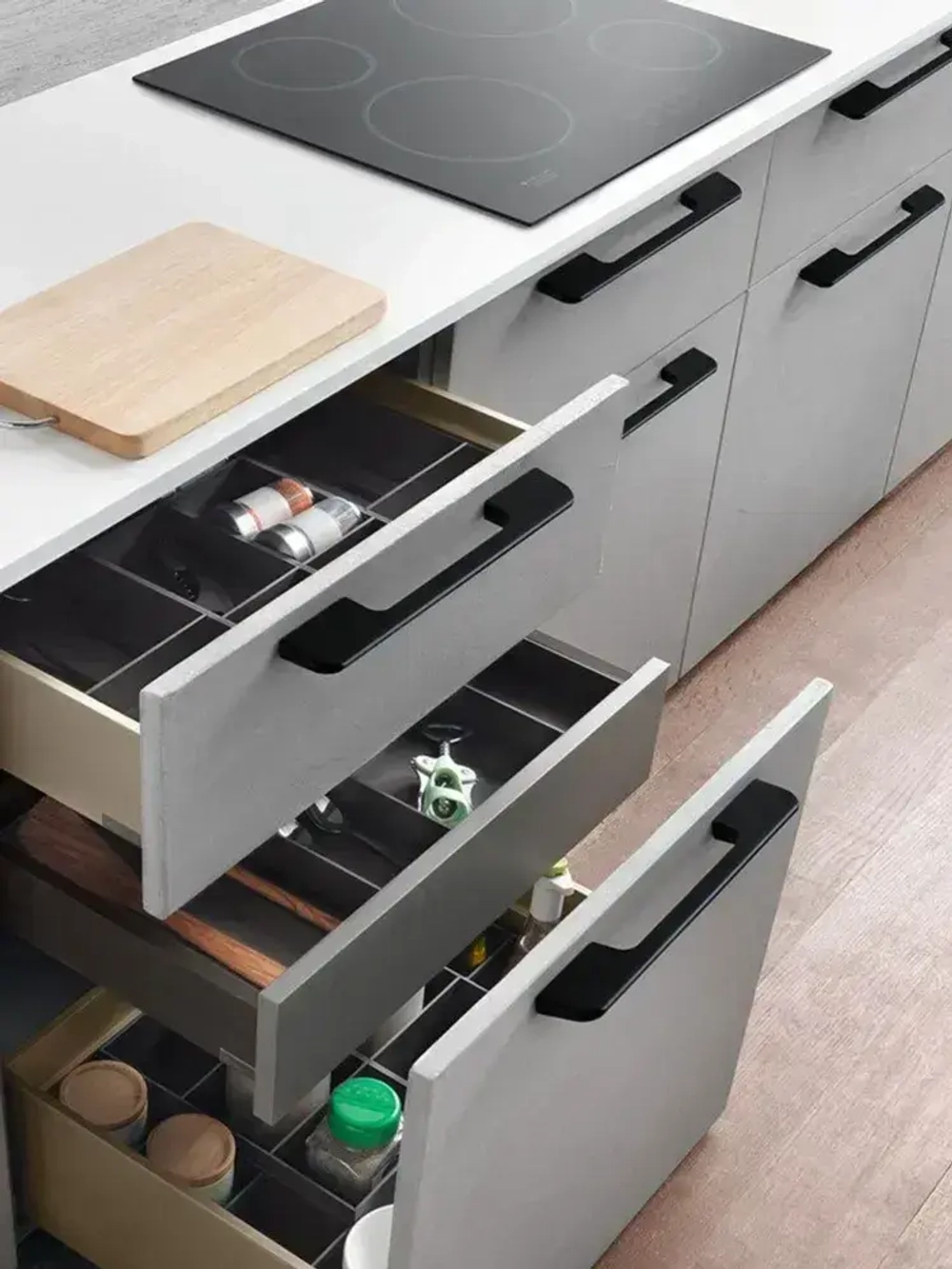 Ручка мебельная А 210 мм (192) черная 4 шт.