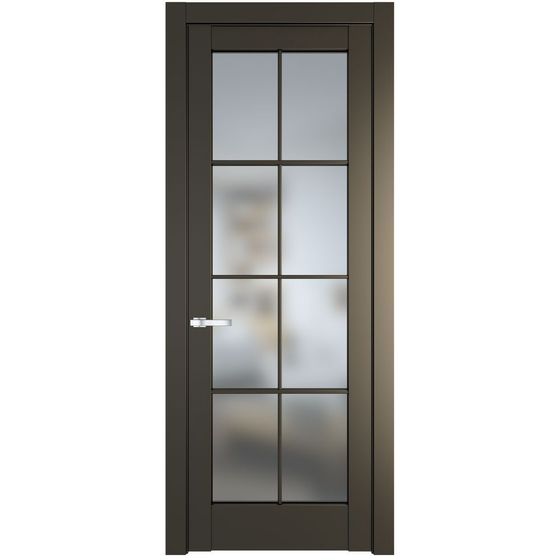 Межкомнатная дверь эмаль Profil Doors 3.1.2 (р.8) PD перламутр бронза стекло матовое