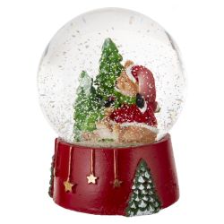 GAEM Фигурка декоративная "Дед Мороз/Снеговик/Медвежонок" в стекл шаре, L9 W8 H10 см, 3в.