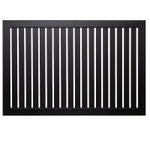Экран для радиатора реечный Стильный дом v531948 черный 1200х600 мм