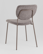 Стул обеденный Gigi тёмно-серый букле серые ножки