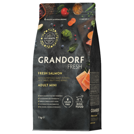 GRANDORF FRESH Mini Salmon & Potato Adult - лосось & батат для мини собак от 1 года