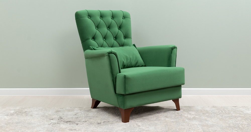 Ирис кресло для отдыха (темно-зеленый)