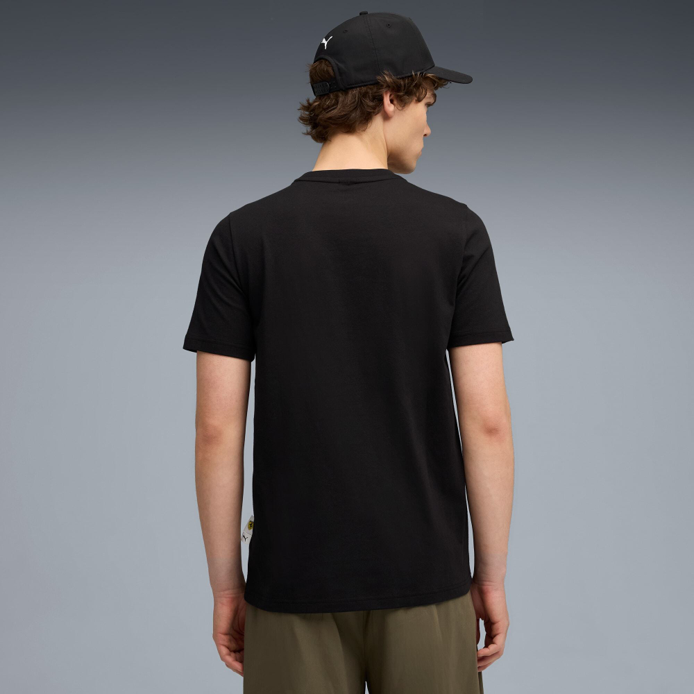 PUMA X SCUDERIA FERRARI МУЖСКАЯ ФУТБОЛКА С ПРИНТОМ SPORTSWEAR, ЧЕРНЫЙ