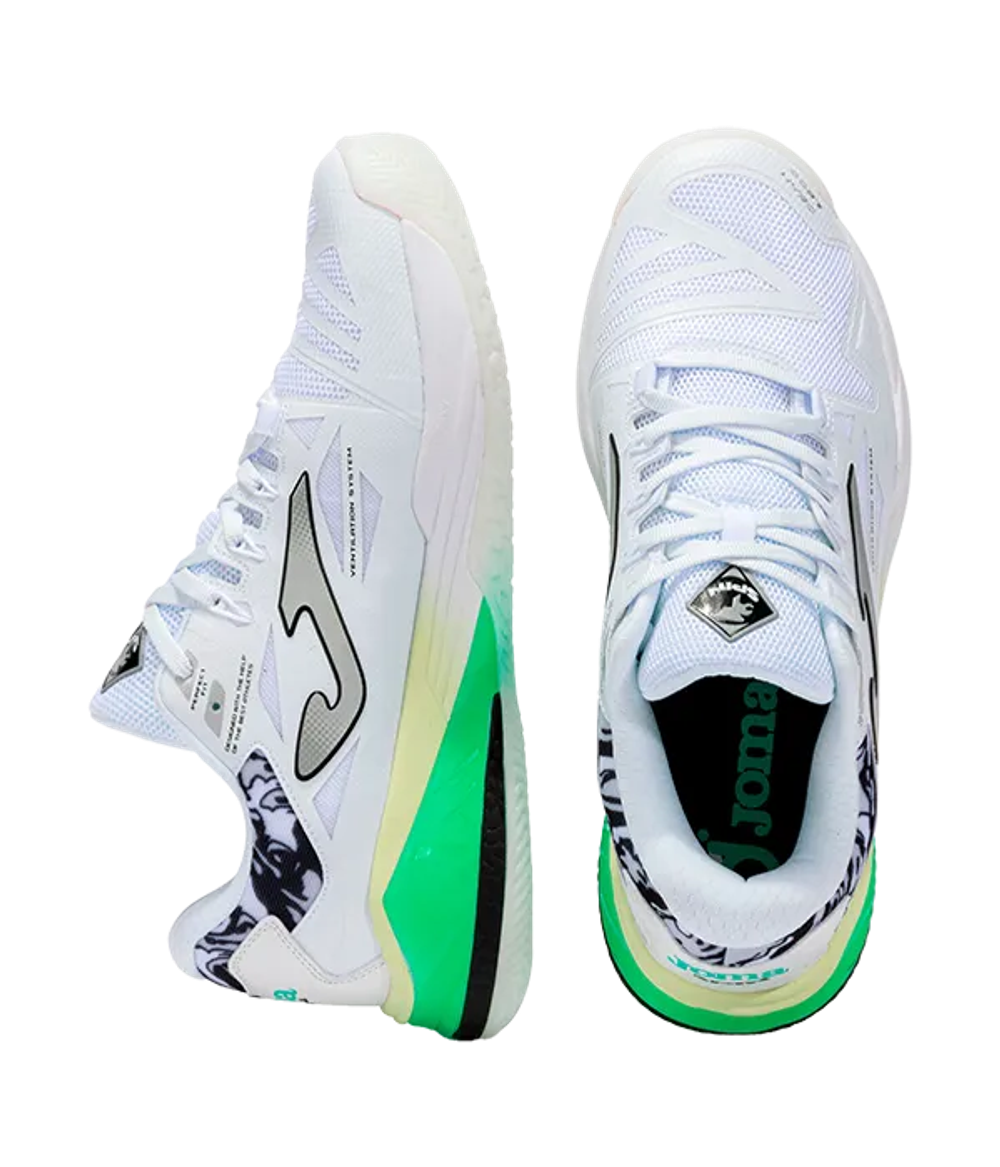 Joma Spin Мужские 2502 Белый-Зеленый Кроссовки 2025