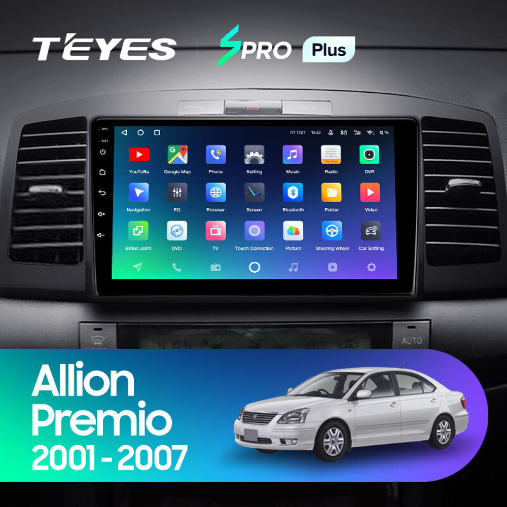 Teyes SPRO Plus 9" для Toyota Premio, Allion  2001-2007