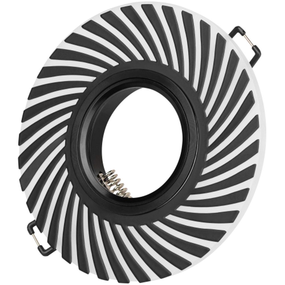 DK LD32 BK /1 Светильник ЭРА декор cо светодиодной подсветкой MR16, 220V, max 11W, черный | Встраиваемые LED светильники