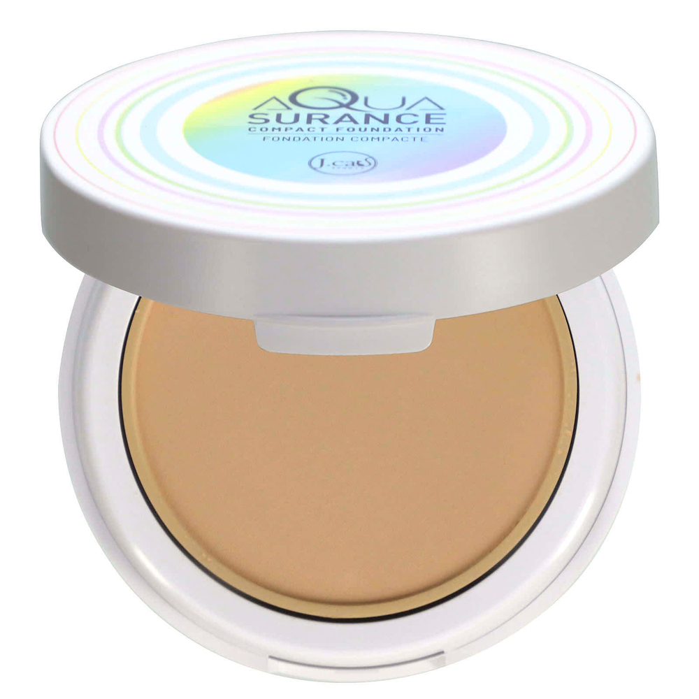J.Cat Beauty, Компактная тональная основа Aquasurance, оттенок ACF102 натуральный, 9 г