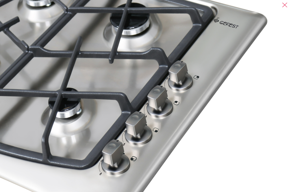 Поверхность варочная  Гефест СГ СН 1211 К30 (нерж, газ/к 59*51)