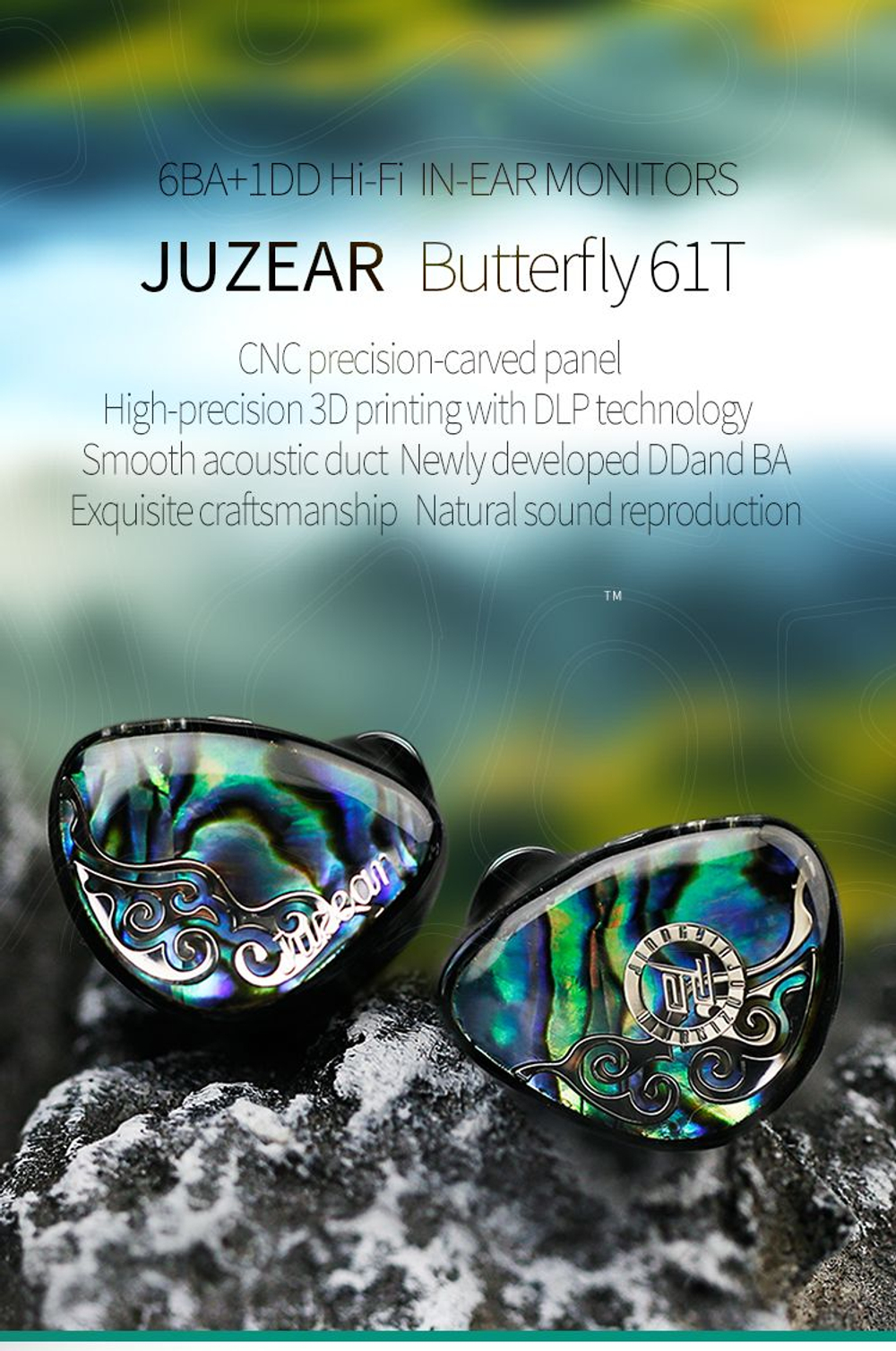 Наушники JUZEAR Butterfly 61T 4.4mm