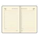 Ежедневник недатированный МАЛЫЙ 100х150 мм А6 BRAUBERG "Metropolis Mix", под кожу, 136 л., голубой, 113307