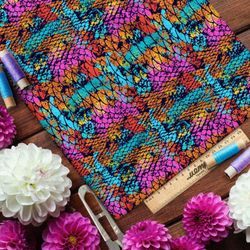 Ткань шелк Армани ядовитая чешуя змеи