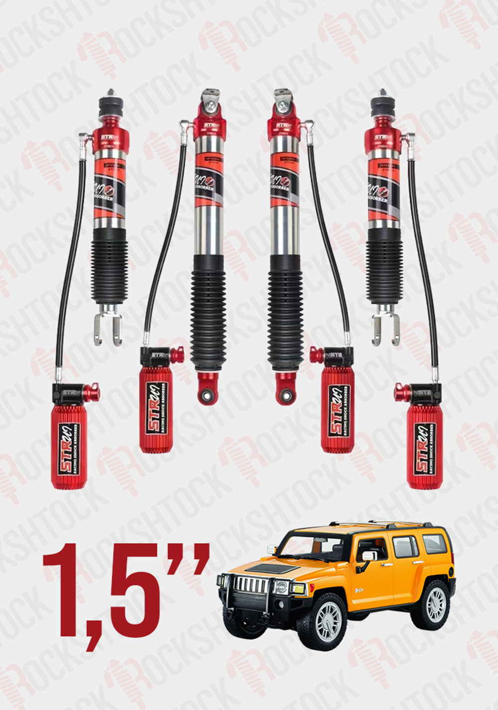Hummer 3 лифт-комплект подвески STR 1.5" ST8000+