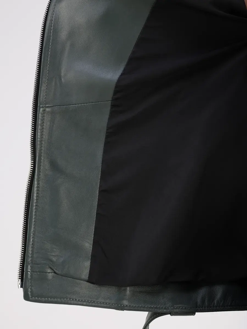 Кожаная куртка демисезонная косуха оверсайз