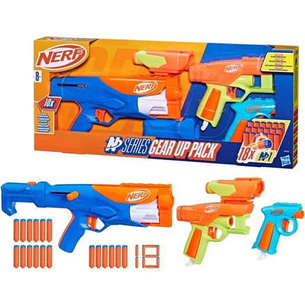 Hasbro Nerf N Series - Три бластера Gear Up Pack + стрелы 3-PAK F8633 / артикул   F8633  / GTIN 5010996209429
