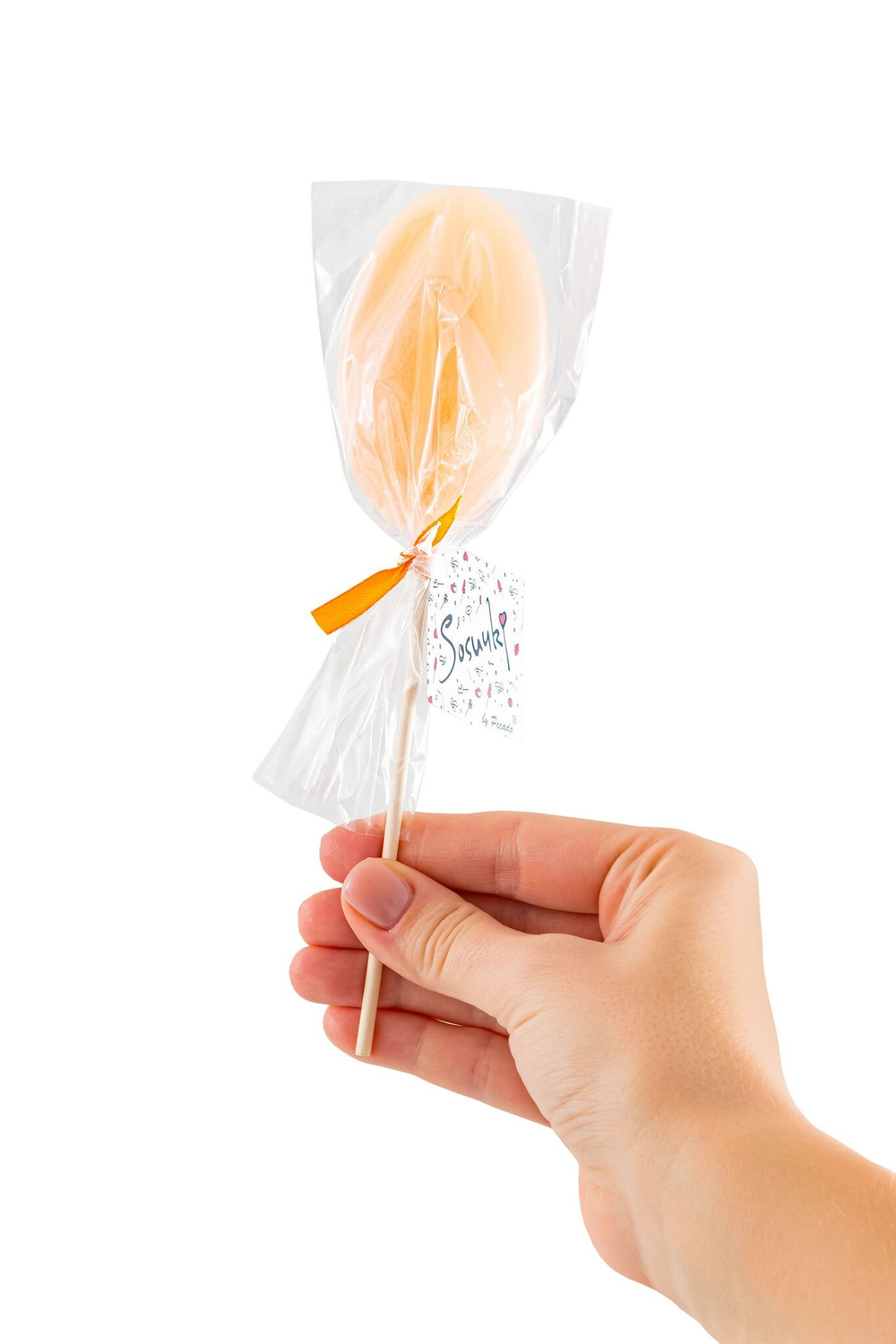 Леденец в форме вагины со вкусом бейлиз - 50 гр. (Цвет: бежевый)