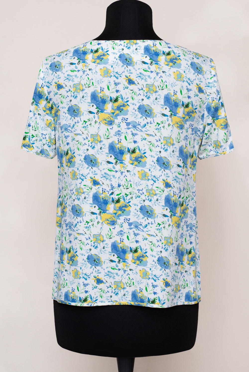 Блузка 1839ЮП, голуб.цветок #40ГЦ091839ЮП