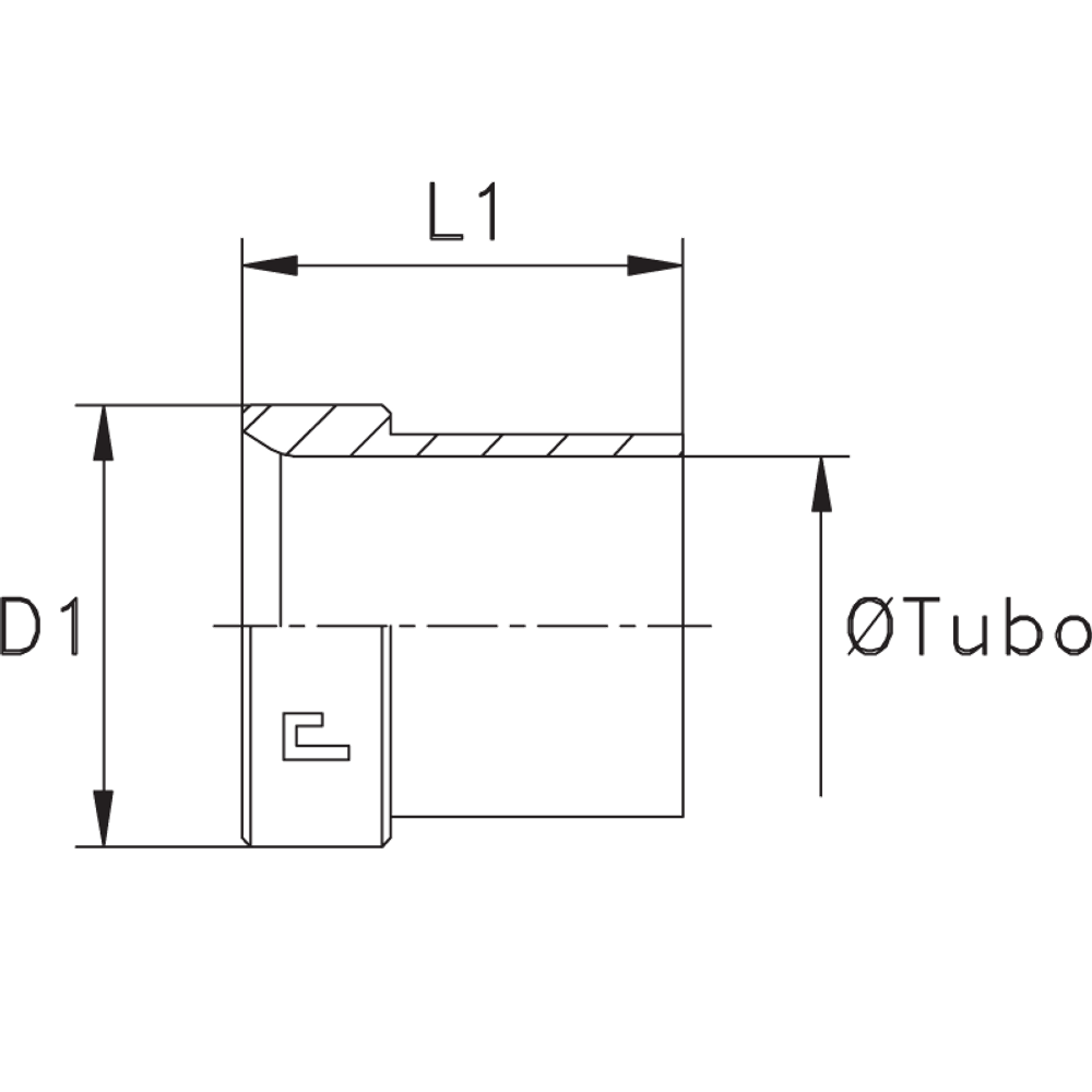 Втулка R D15 (без резьбы)