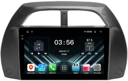 Магнитола для Toyota RAV4 2 2000-2003 - FarCar DX3064M монитор 9.5" IPS на Android 13, 4+64Гб, CarPlay