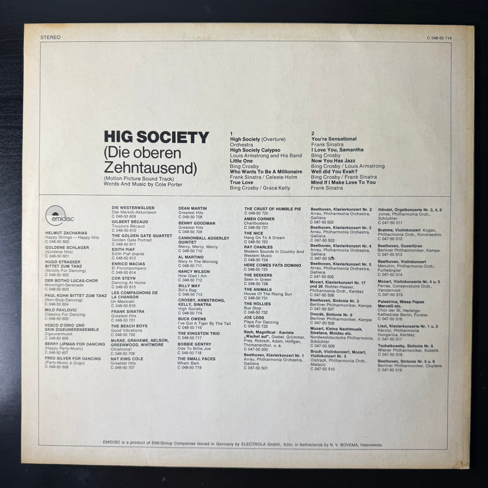 Bing Crosby, Grace Kelly, Frank Sinatra - High Society (Дания)