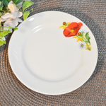 Тарелка 175мм мелкая форма Идиллия Маки красные