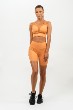 Велосипедки  HIGH WAISTED BIKER SHORTS ELITE 467 Оранжевые