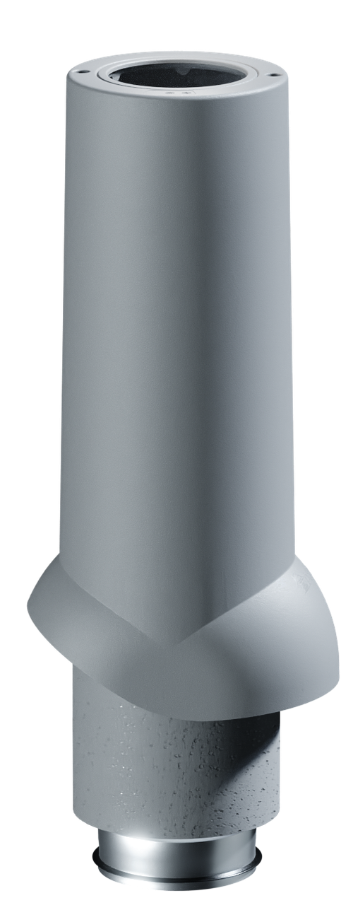 Docke PREMIUM/ Выход вентиляционный ИЗЛ-125/700/ Труба Серый