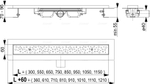 Душевой лоток AlcaPlast с решеткой Антивандал APZ111-650 Low