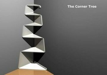 дизайнерская полка из металла  Tha corner tree  by Knoxx