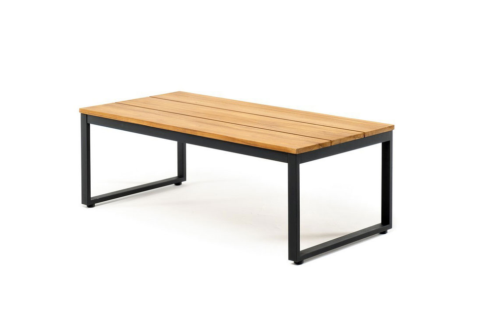 Кофейный стол из алюминия Joygarden ХОРАЙЗОН, темный графит, коричневый