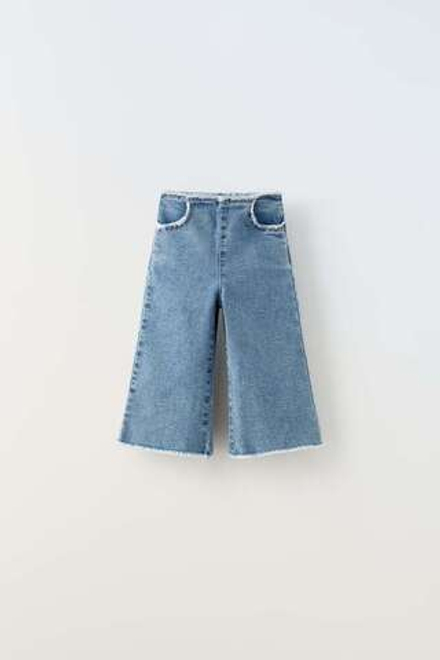 ZARA РАСКЛЕШЕННЫЕ ДЖИНСЫ, СИНИЙ