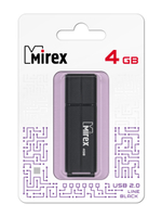 Флэш-карта Mirex USB Flash Drive Line Black 4 GB