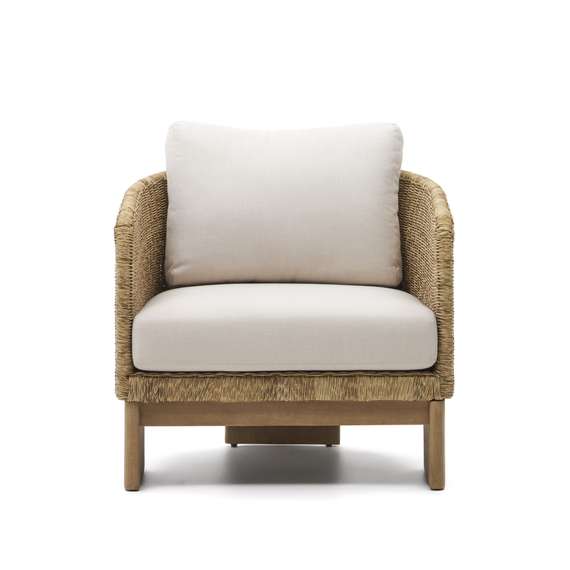 Кресло Xoriguer из ротанга и массива эвкалипта