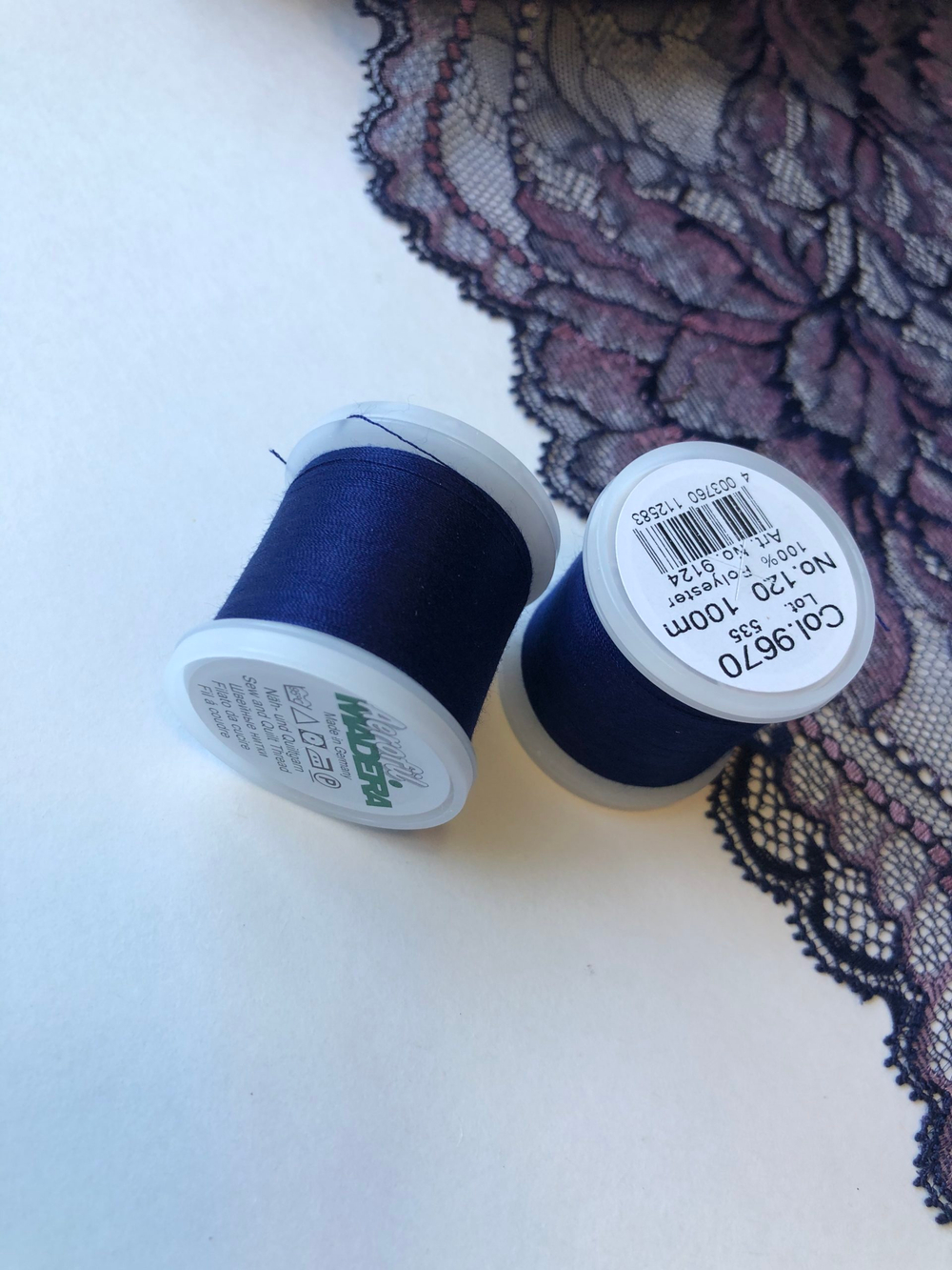 Нитки швейные Madeira aerofil №120 Col. 9670 синий (100, 400 м)