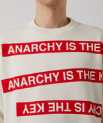 UNDERCOVER СВИТШОТ БЕЛЫЙ ANARCHY