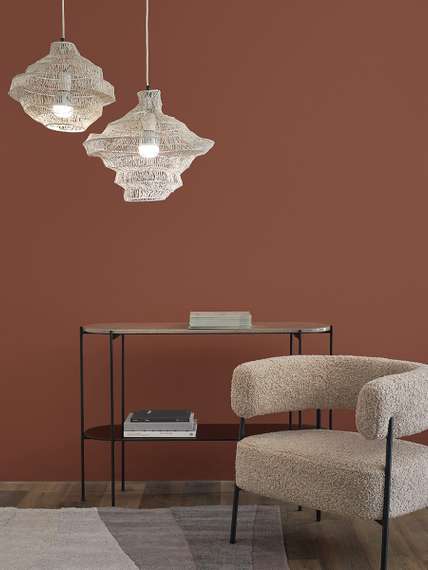 Светильник подвесной vinger, D45х50 см, бежевый