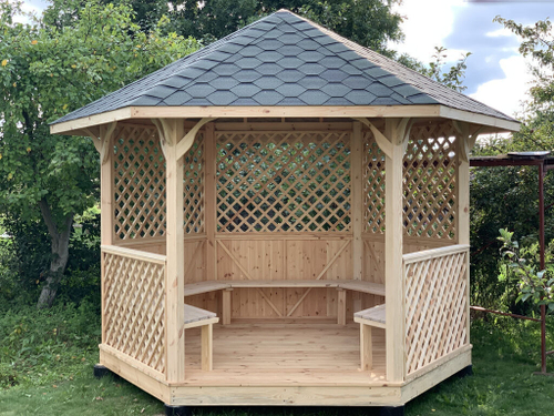 Беседка деревянная А2