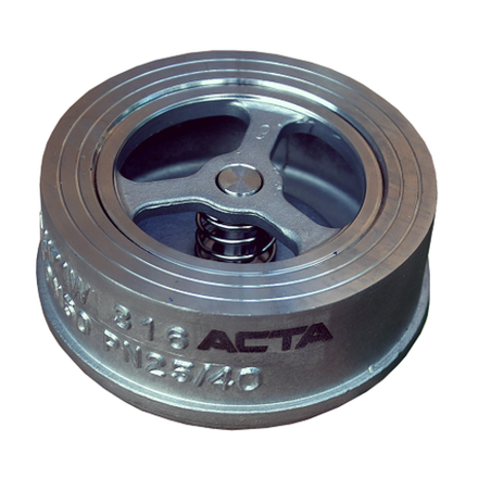 Клапаны обратные АСТА ОК352 нержавеющие межфланцевые