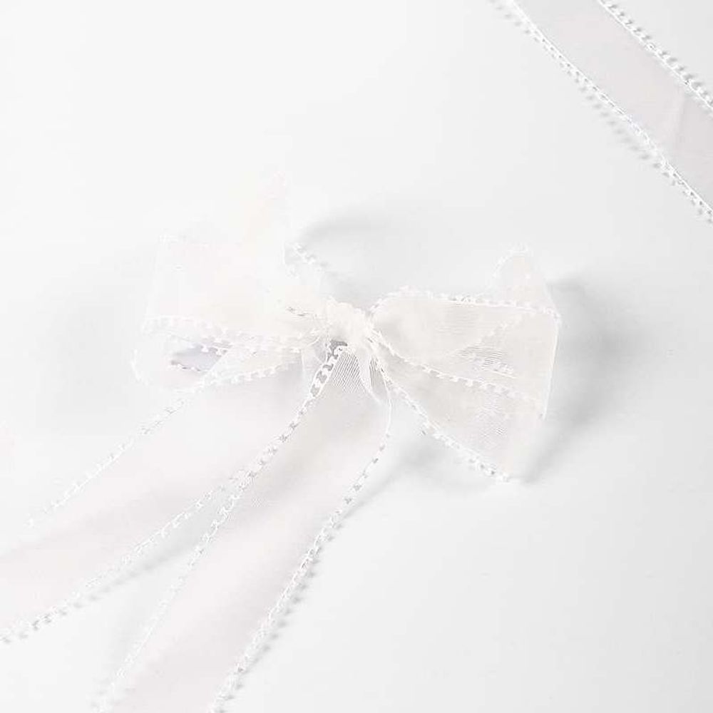 Лента кружево "Зубчик" 2,5см*20ярд БЕЛЫЙ