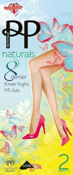 Капроновые гольфики (2 пары в упаковке) (Размер: S-M-L) (Цвет: черный)