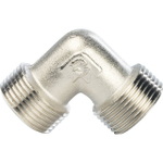 Отвод 90° с наружной резьбой STOUT SFT 0010 - 3/4" (для стальных труб, латунь никелированная)