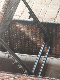 Шезлонг из искусственного ротанга Орландо цвет Шоколад