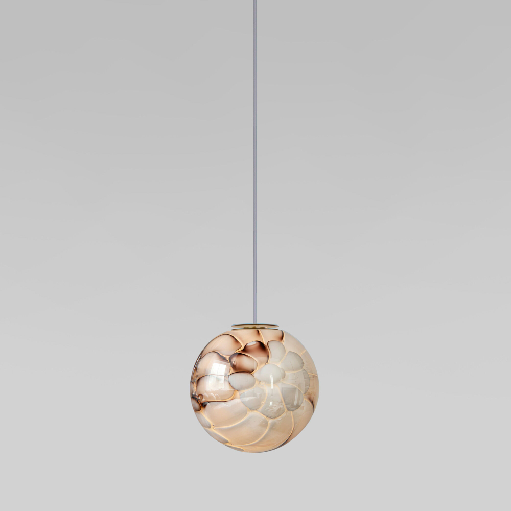 Подвесной светильник со стеклянным плафоном ручной работы 1_101