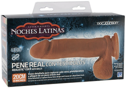 Смуглый пенис NOCHES LATINAS с мошонкой
