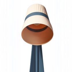 ULO-K22 D-E14-A BLACK-CREAM Светильник настольный. 40W. Цоколь E14. Механический выключатель. Черный с кремовым. ТМ Uniel